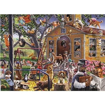 

ANATOLIAN Puzzle Zvířata 1000 dílků - Zlobiví psi