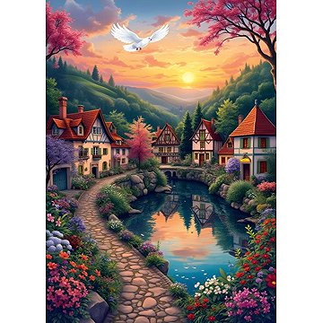 

ALIPSON Puzzle Vesnice u vody 500 dílků