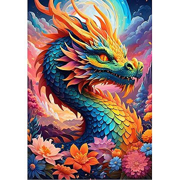 

ALIPSON Puzzle Barevný drak 1000 dílků