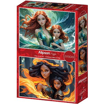 

ALIPSON Puzzle Mere et Fille: L'Eau et le Feu 2 × 500 dílků