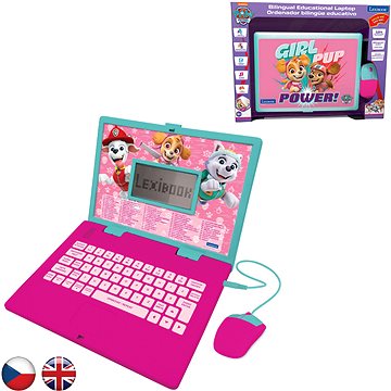 

Lexibook česko-anglický růžový notebook Tlapková patrola