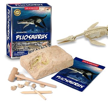 Sada na vykopávání fosilních hraček dinosaura Plosaurus Dinosaur - Figurka