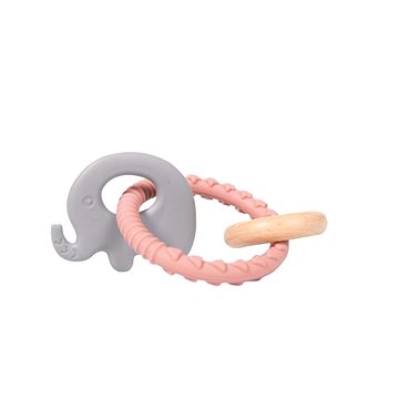 

Bo Jungle B-Rattle Rings Kousátko Elephant Pink