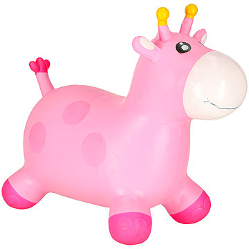 

KIK KX3198 Skákací nafukovací žirafa 53 × 45 cm, růžová