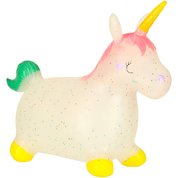 

KIK KX3187 Skákací nafukovací jedorožec 60 × 47cm, bílý