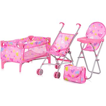 

CHIPOLINO Sada pro panenky 3v1 Trixy Hearts