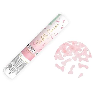 PARTYDECO Konfety světlé růžové - penis/rozlučka se svobodou 20 cm