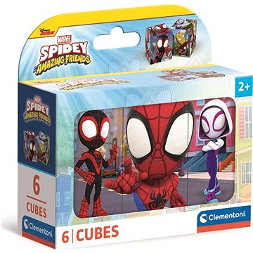 

CLEMENTONI Obrázkové kostky Spidey a jeho úžasní přátelé, 6 kostek
