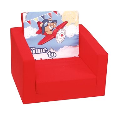 

Delsit Dětské křesílko, pohovka Pilot, červené
