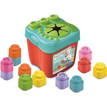 

Clementoni Soft Clemmy Senzorický box s víkem s 15 kostkami