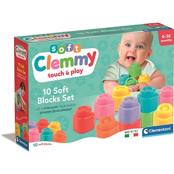 

Clementoni Soft Clemmy Sada 10 měkkých kostek