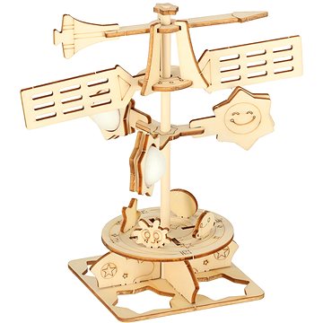

Kruzzel KX3588 Puzzle dřevěná skládačka 3D Sluneční hodiny