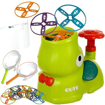

Kruzzel 24840 Arkádová hra Chyť Frisbee slon, zelená