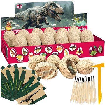 

Kruzzel 24982 Sada pro malé archeology - dinosauří vejce, 12 ks