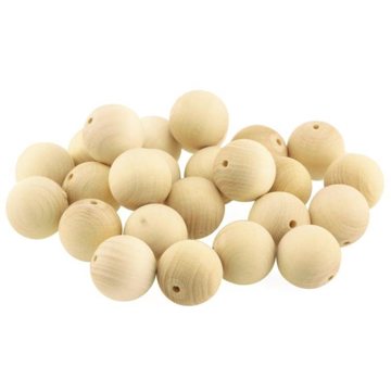 

Ulanik Dřevěné korálky 20 mm 30 ks