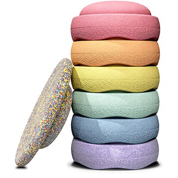 

Stapelstein Rainbow set Pastel + Confetti board 6+1