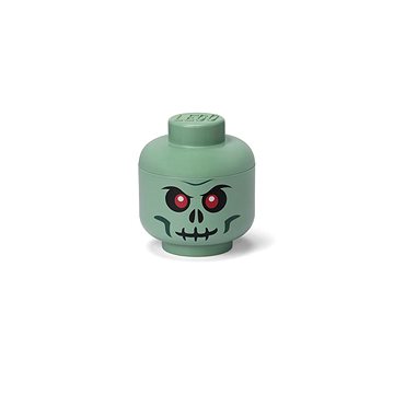 

LEGO úložná hlava (vel. S) - zelený kostlivec