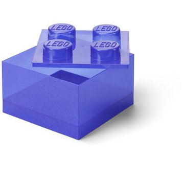 

LEGO úložný box s víkem, třpytivě fialový