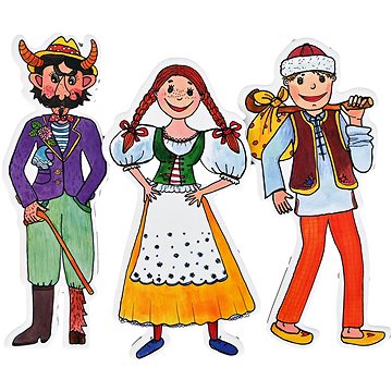

Marionetino Čert a Káča - loutky 3 ks