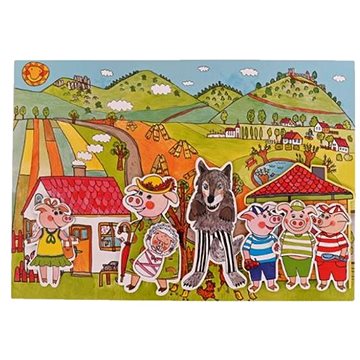 

Marionetino Tři prasátka - Pohádka k divadlu - 6 loutek