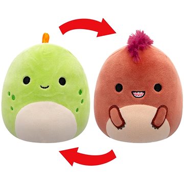 

Squishmallows 2v1 Velociraptor Kelly a stegosaurus Seanster