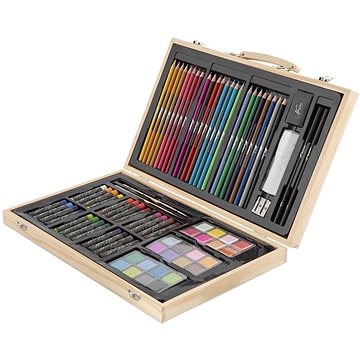 

Mac Toys Kreativní dřevěný kufřík 79 ks