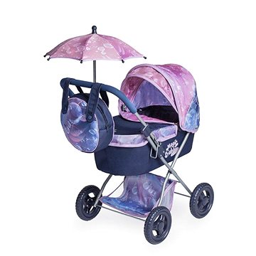 

DeCuevas 85076 Skládací kočárek pro panenky se slunečníkem a taškou Magic Bubble 2024 - 60 cm