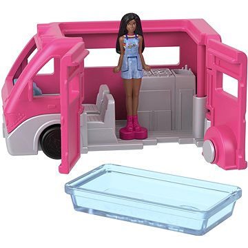

Barbie Mini BarbieLand dopravní prostředky - Karavan snů a panenka