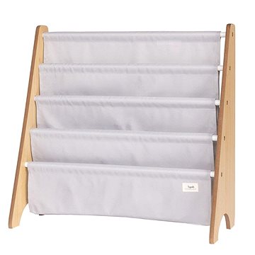 

3 Sprouts Stojan na knížky Recycled Solid/Light Gray