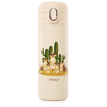 

REER Láhev s brčkem 350 ml krémově bílá