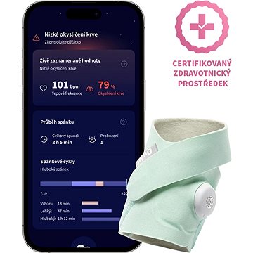 

Owlet Dream Sock 0-18 měsíců (Zelená)