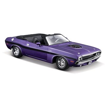 

Maisto 1970 Dodge Challenger R/T Convertible, metal fialová