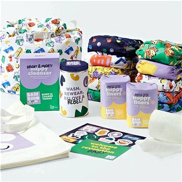 

Bambino Mio Sada látkových plenek Little Rebel Bundle Bold