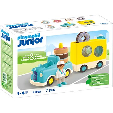 

Playmobil 71702 Junior: Bláznivý Donut Truck s funkcí ukládání a třídění