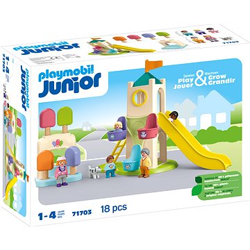 

Playmobil 71703 Junior: Dobrodružná věž se zmrzlinovým stánkem