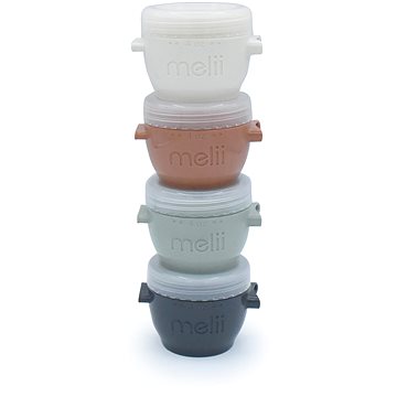 

Melii Kelímky na potraviny Snap&Go 118 ml béžové/ šedé - 4 ks
