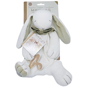 

Maud N Lil Mazlík Králíček s úchytem na dudlík bílý
