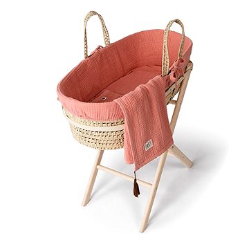 

Funnababy Mojžíšův koš s výbavou Coral Pink
