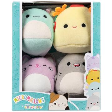 

Squishmallows Micromallows 4Pack Axolotl, Kočka, Taco, Žralok