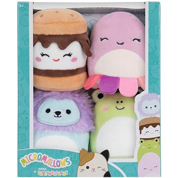 

Squishmallows Micromallows 4Pack Žába, Chobotnice, Lev, S'more