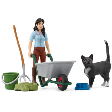 

Schleich Hrací sada na kydání a ošetřování 42747