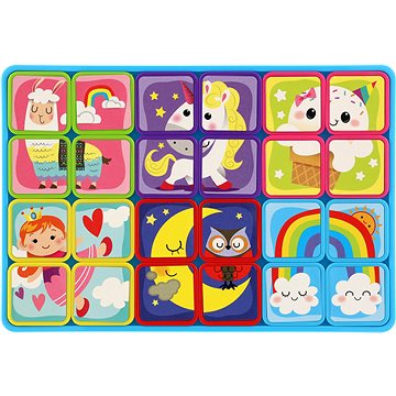 

Teddies Magnetické deskové puzzle Fantazie