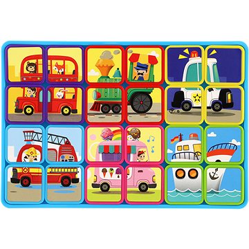 

Teddies Magnetické deskové puzzle Doprava