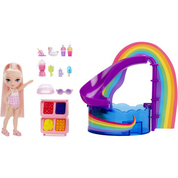 

Rainbow High Sada s malou sestřičkou - Bazén