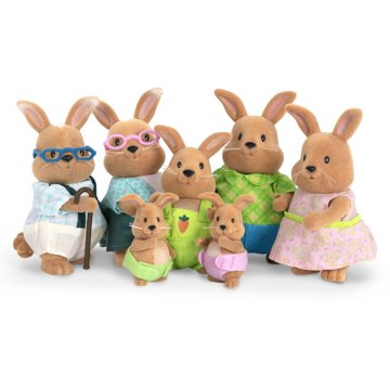 

Li'l Woodzeez Rodina králíků s prarodiči Cottonball
