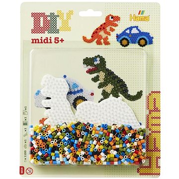 

Korálkový set - Auto a dinosaurus midi