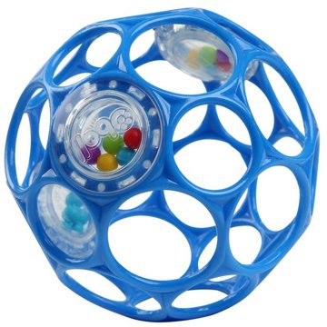 

Oball Rattle 10 cm blue