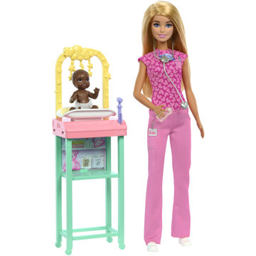 

Barbie Povolání s panenkou pediatričkou a doplňky