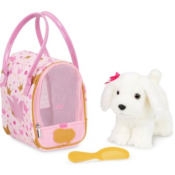 

Pejsek bílý v kabelce Pink Crown Glam Bag