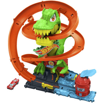 

Hot Wheels City T-Rex útočí na hasičskou stanici a angličák